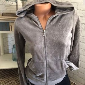 COPY - Grey Juicy Velour Hoodie